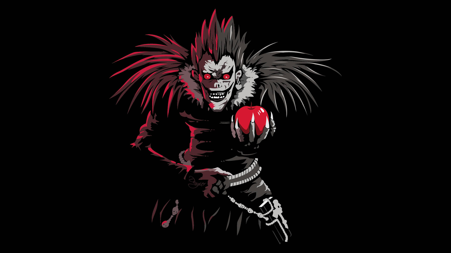 Ryuk holding apple