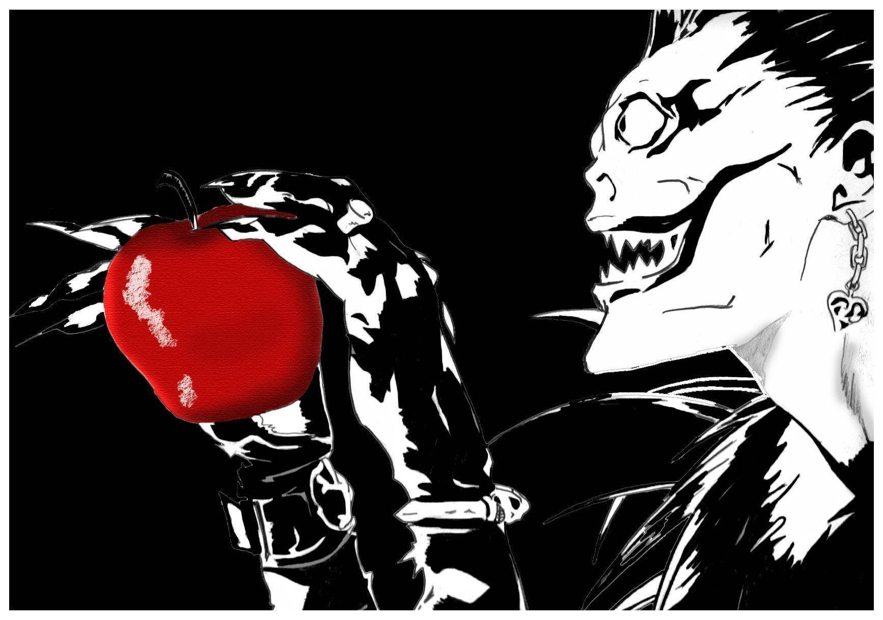 Ryuk Loves Red Apples Wallpaper