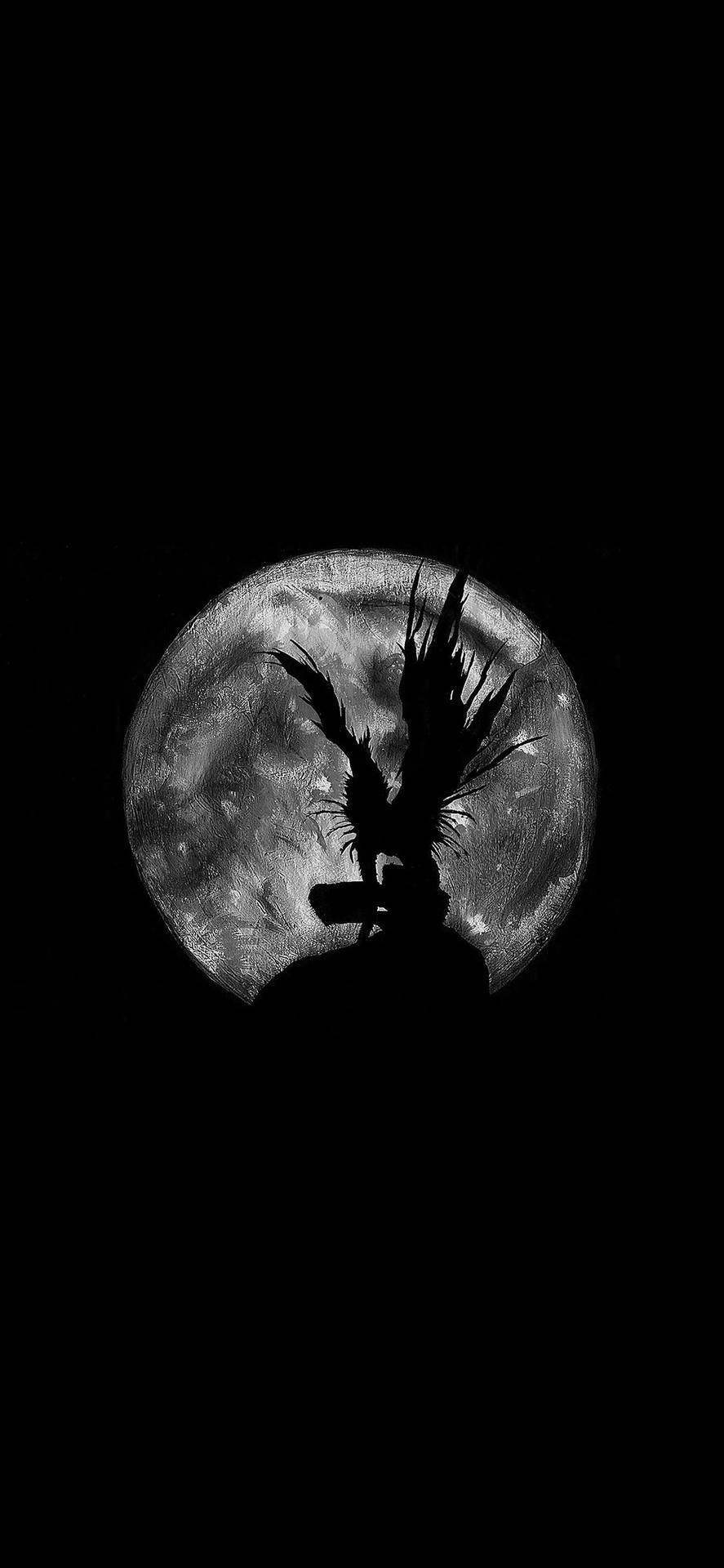 Ryuk's Silhouette Death Note iPhone Tapet Wallpaper