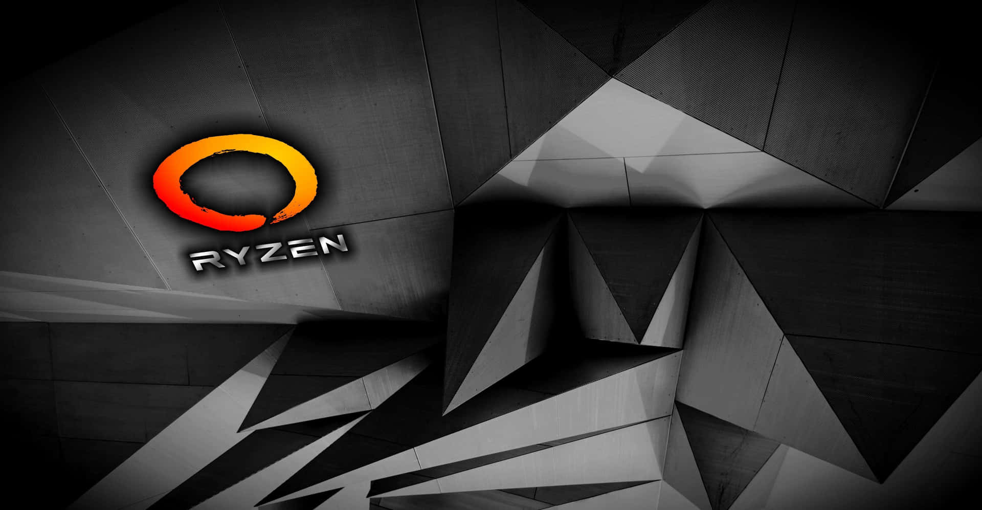 Ryzen Logo Abstract Background Wallpaper