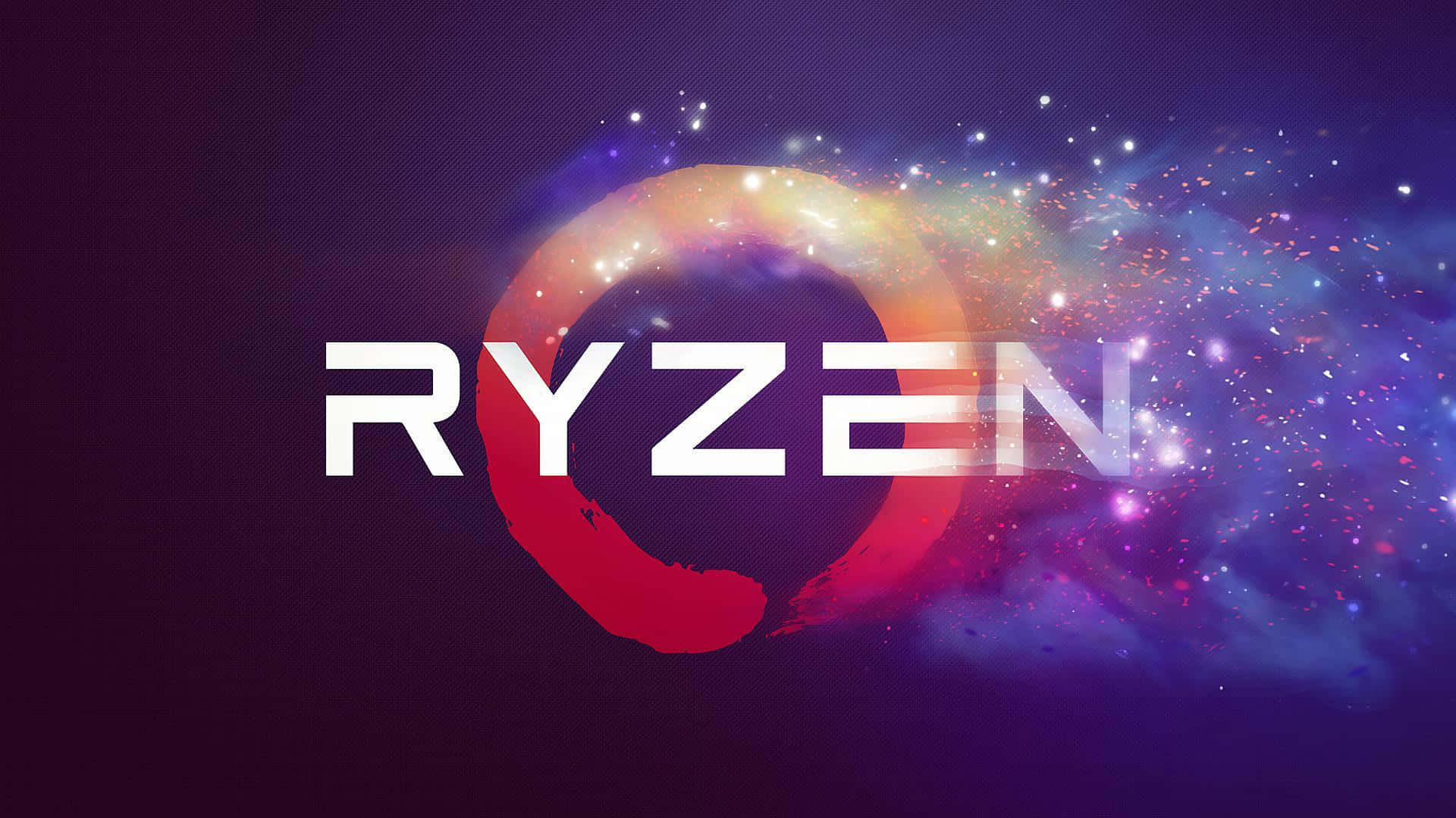 Ryzen Logo Cosmic Background Wallpaper