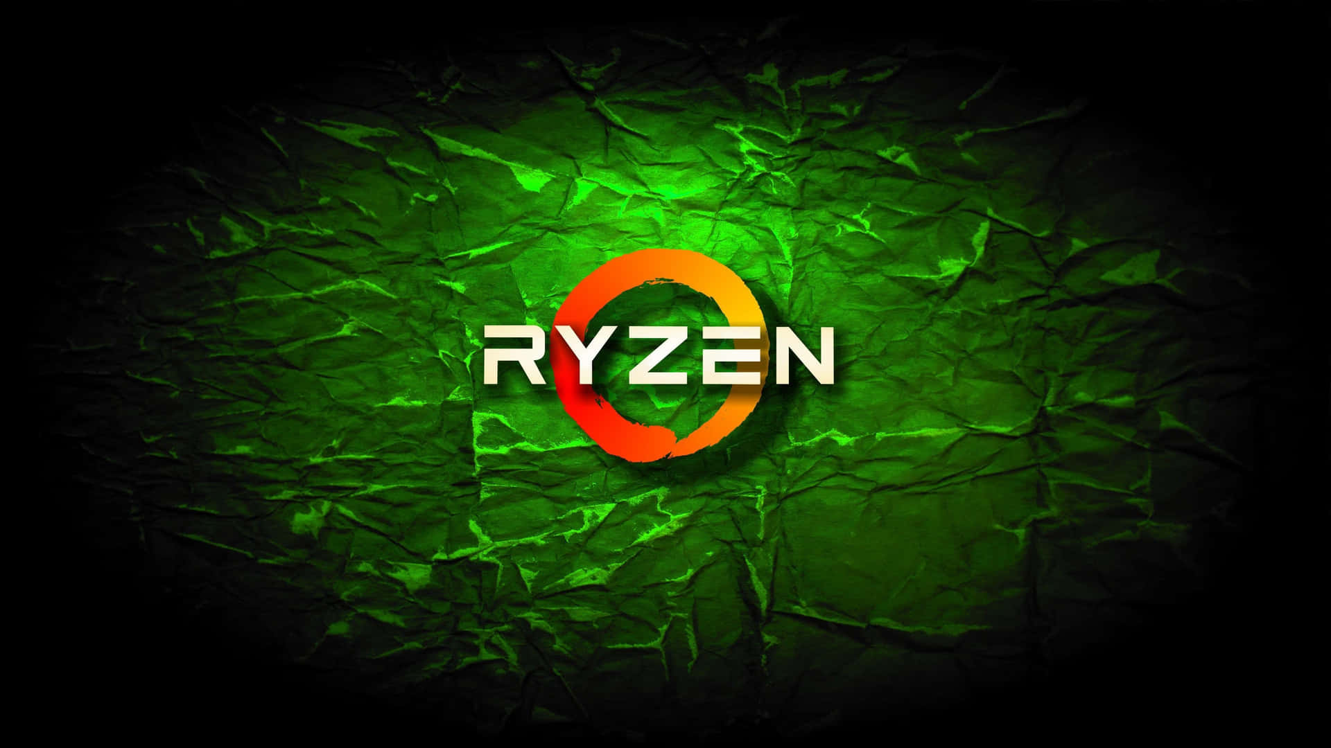 Ryzen Logo Green Background Wallpaper