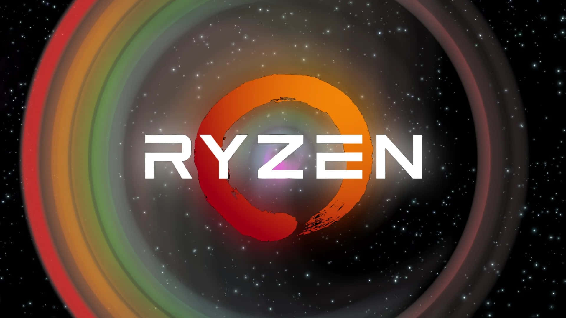 Ryzen Logo Space Background Wallpaper