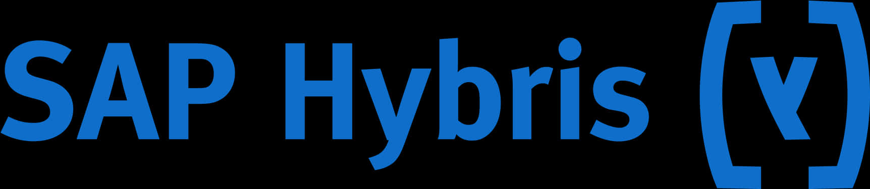 S A P Hybris Logo Blue Background PNG