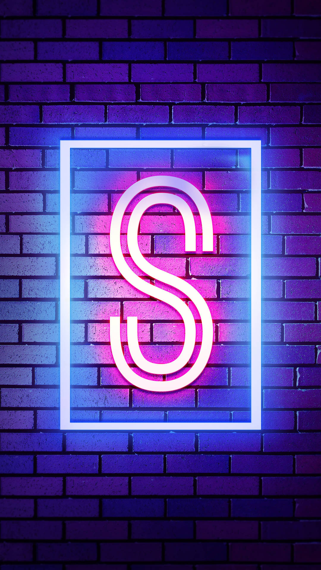 S Alphabet In Neon Lights