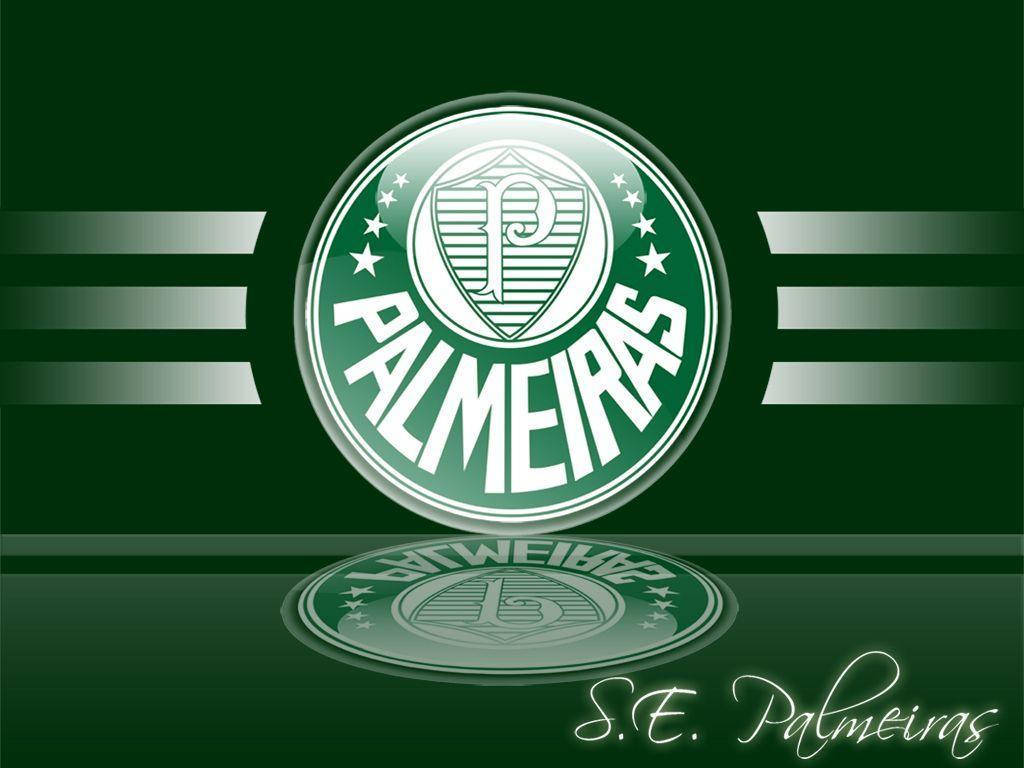 Logoet for S.E. Palmeiras som baggrund. Wallpaper