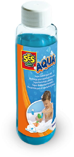 S E S Aqua Super Bubble Bath Mix Bottle PNG