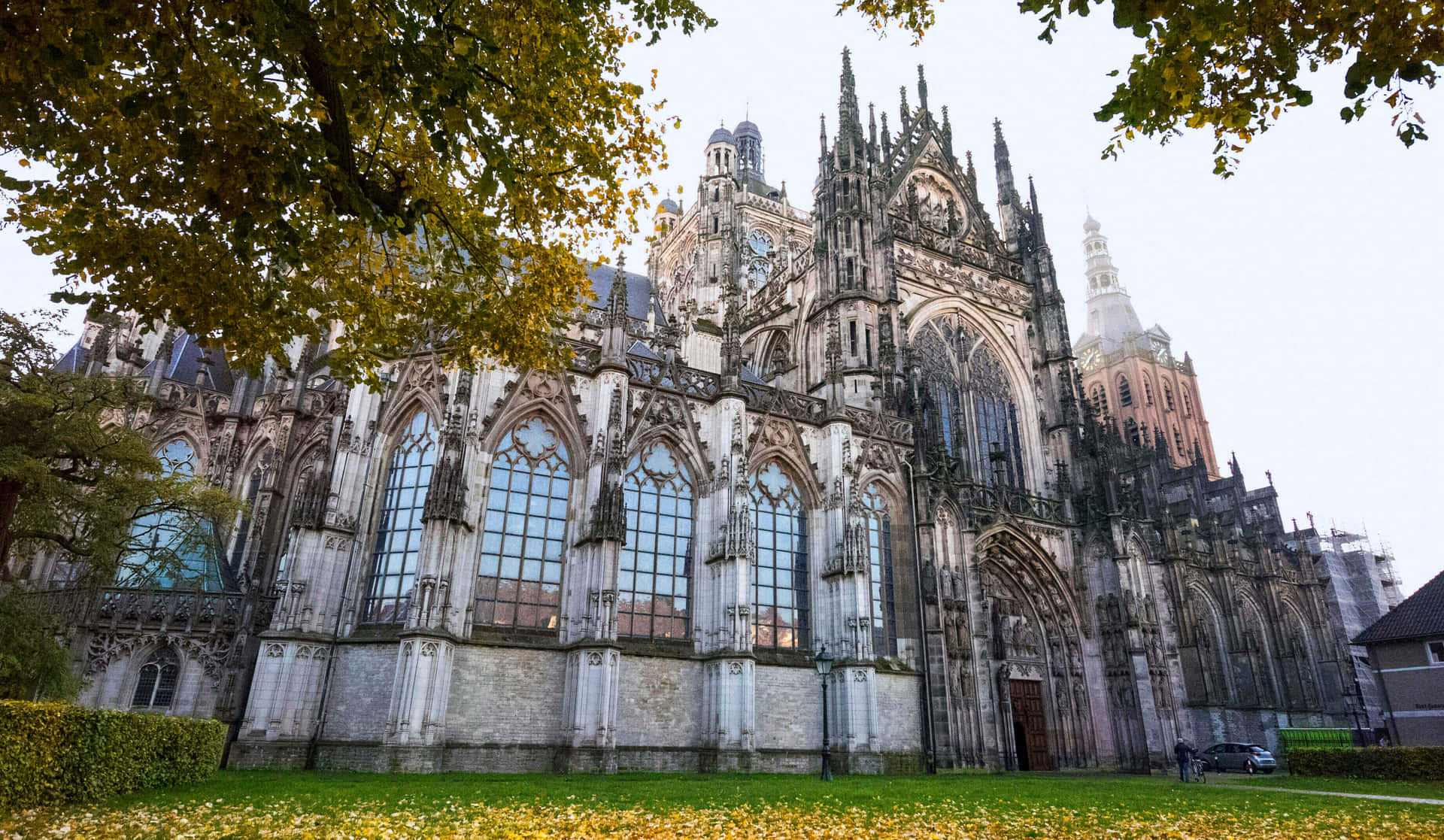 S Hertogenbosch Kathedraal Exterieur Achtergrond