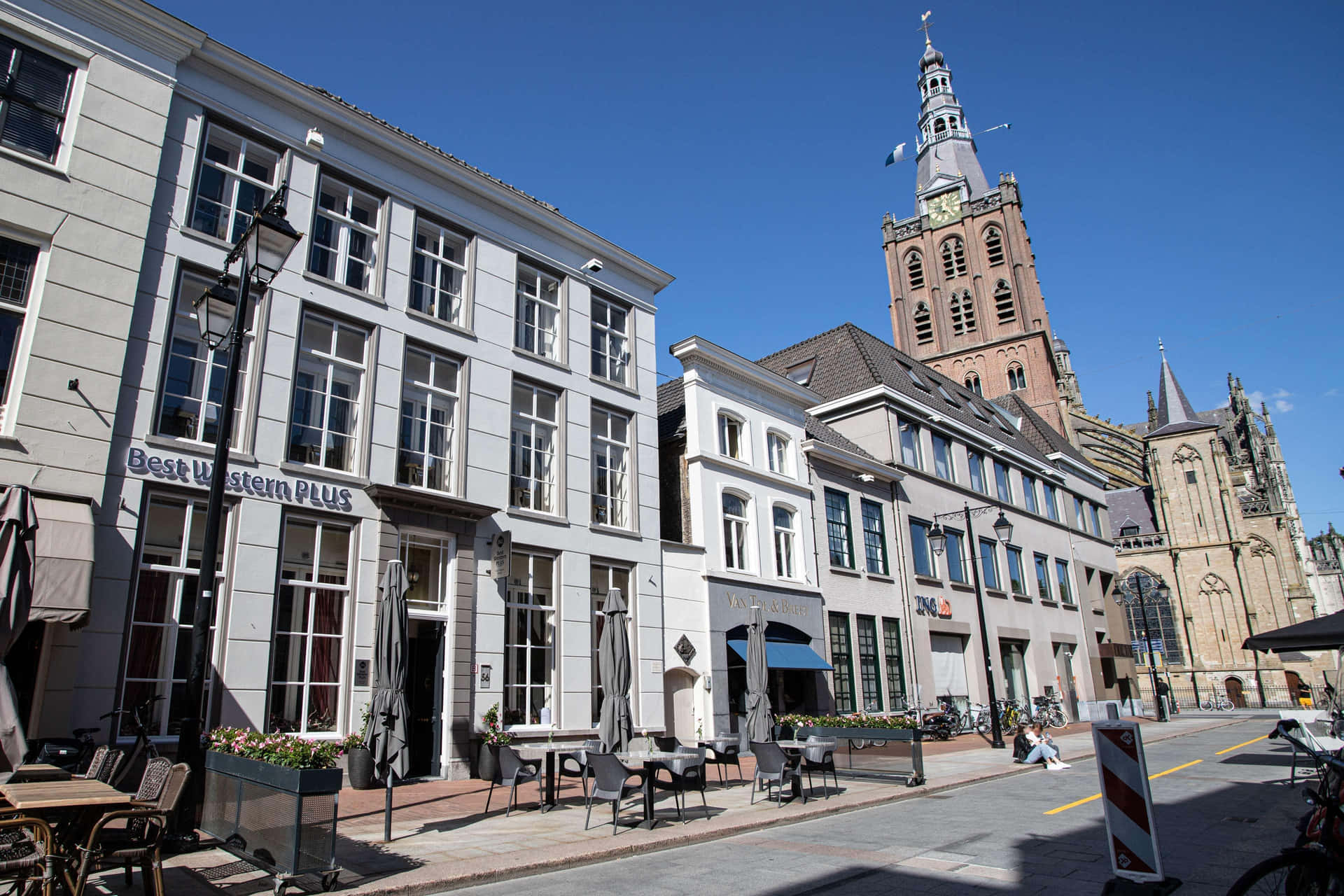 S Hertogenbosch Bybilde Med St Johns Katedral Bakgrunnsbildet