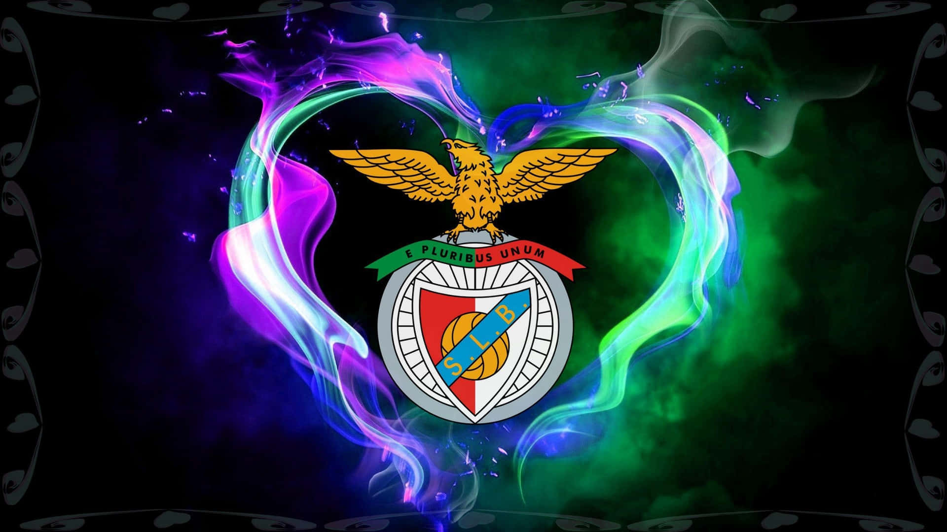 S L Benfica Logo Artistic Background Wallpaper