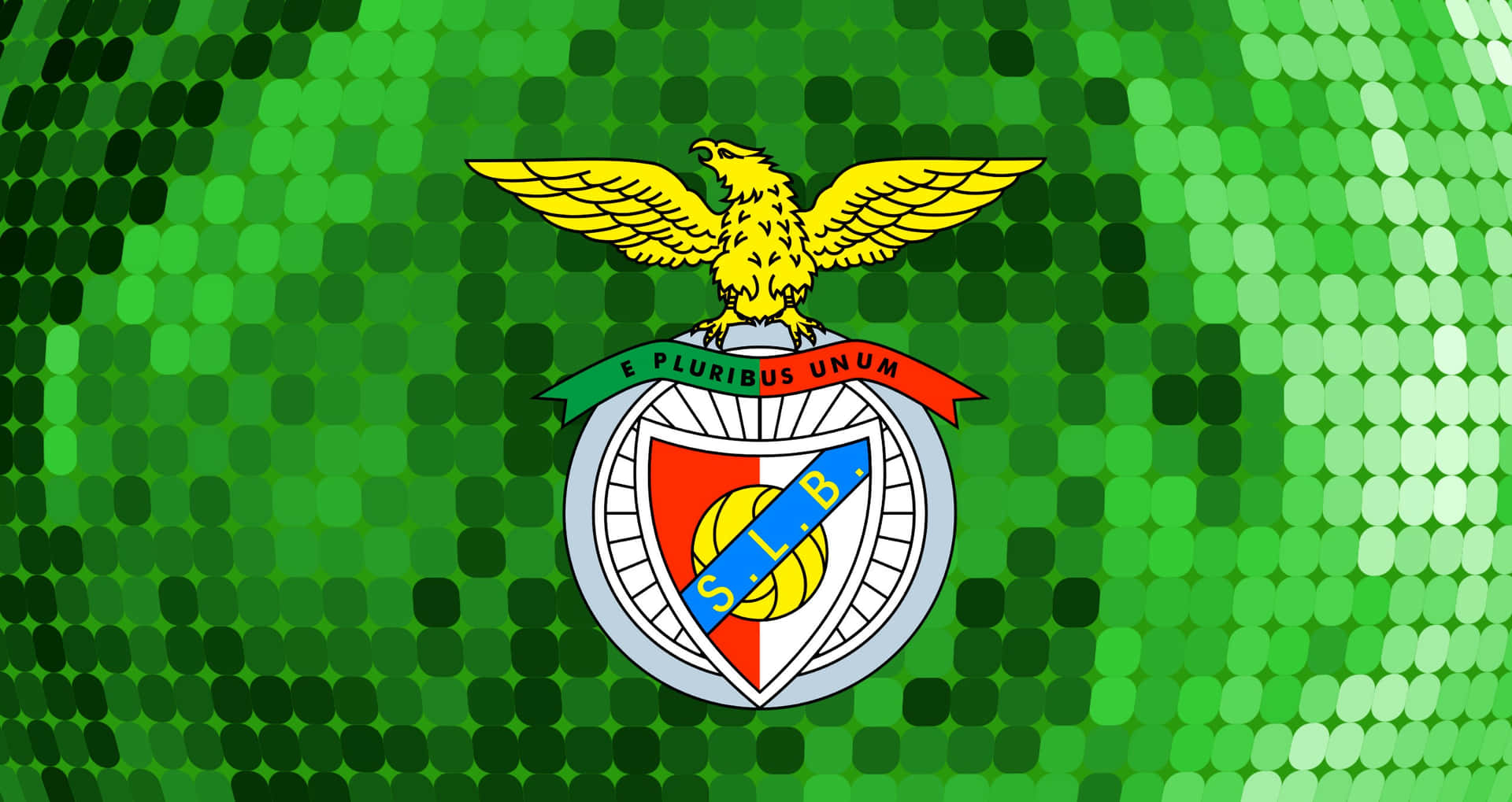 S L Benfica Logo Green Background Wallpaper
