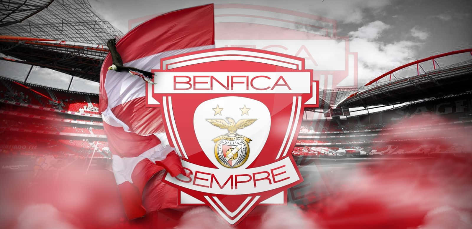 S L Benfica Stadiumand Emblem Wallpaper
