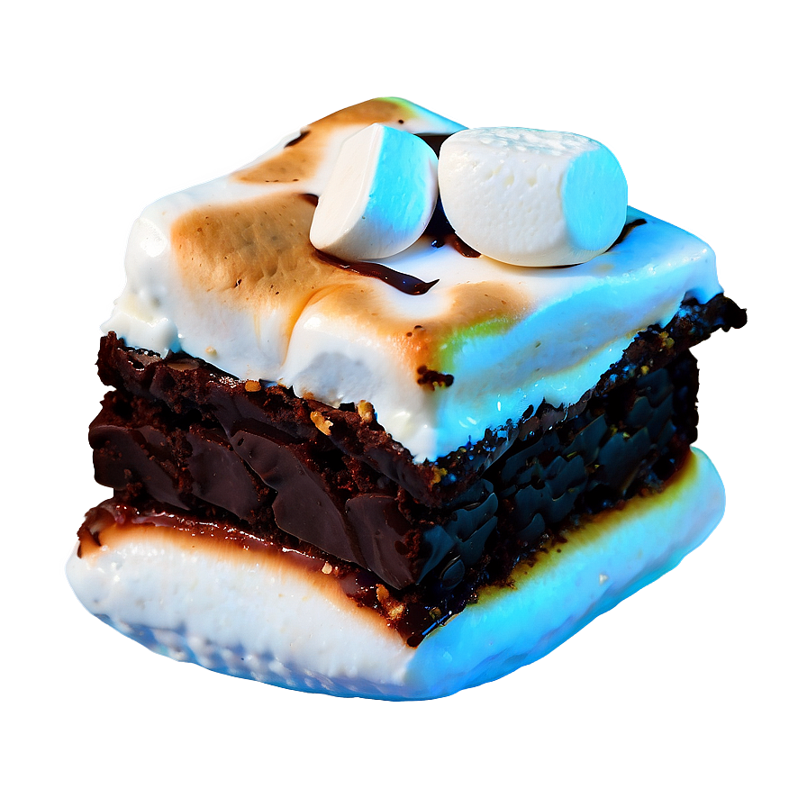 S'mores Brownie Creation Png 06122024 PNG