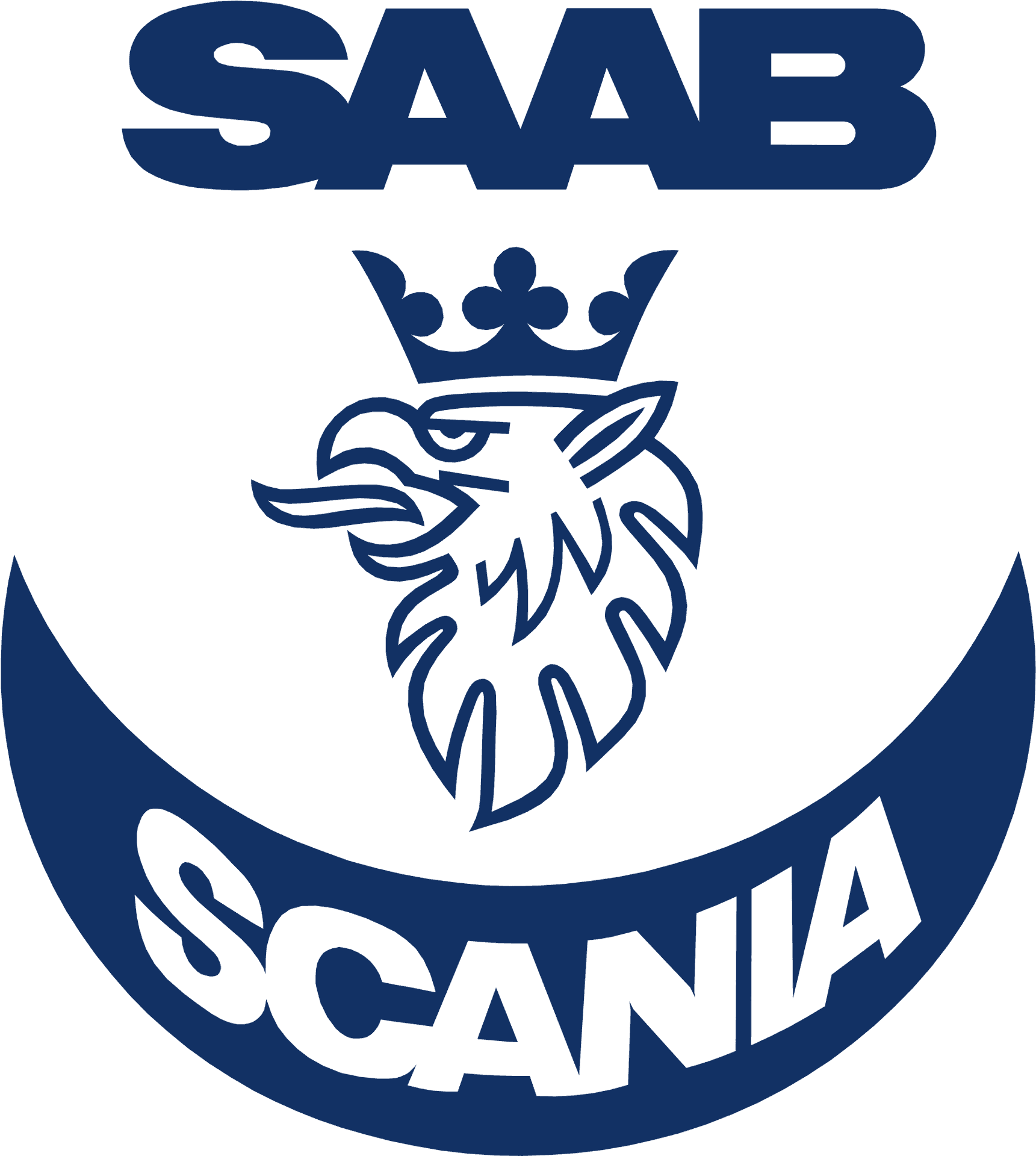 Saab Scania Logo Blue PNG