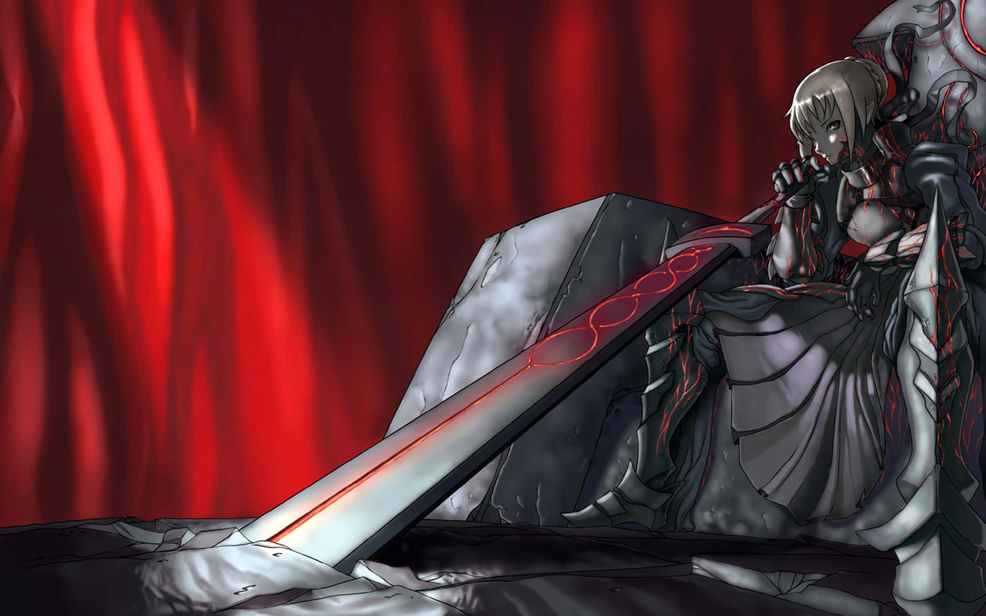 Alter Saber Fate Stay Night Throne Room Wallpaper