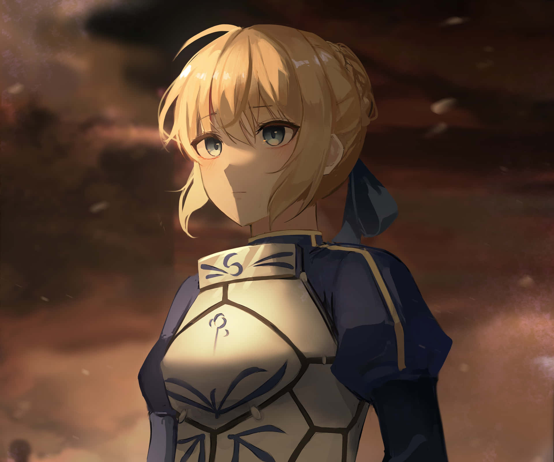 Lonesome Saber Fate Stay Night Wallpaper