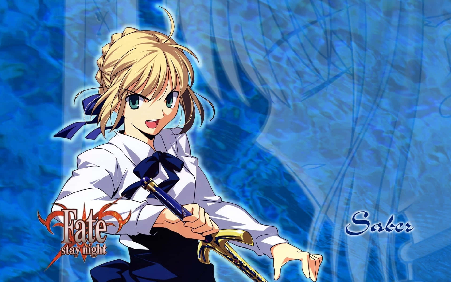 Saber Fate Stay Night Smiling Wallpaper