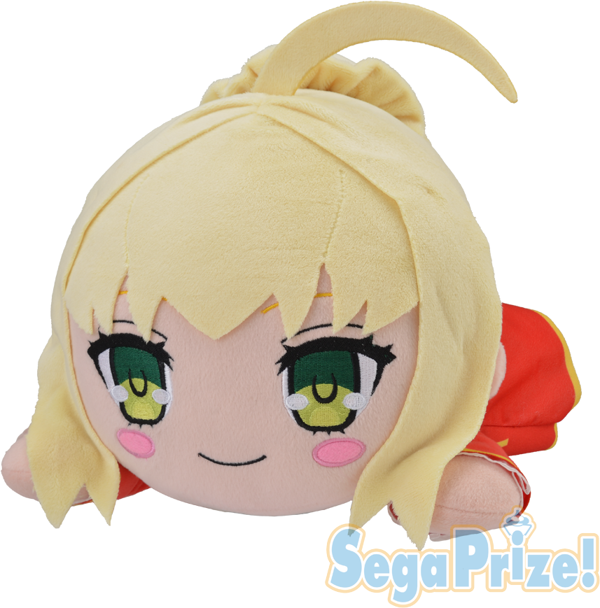 Saber Plush Toy Anime Character PNG