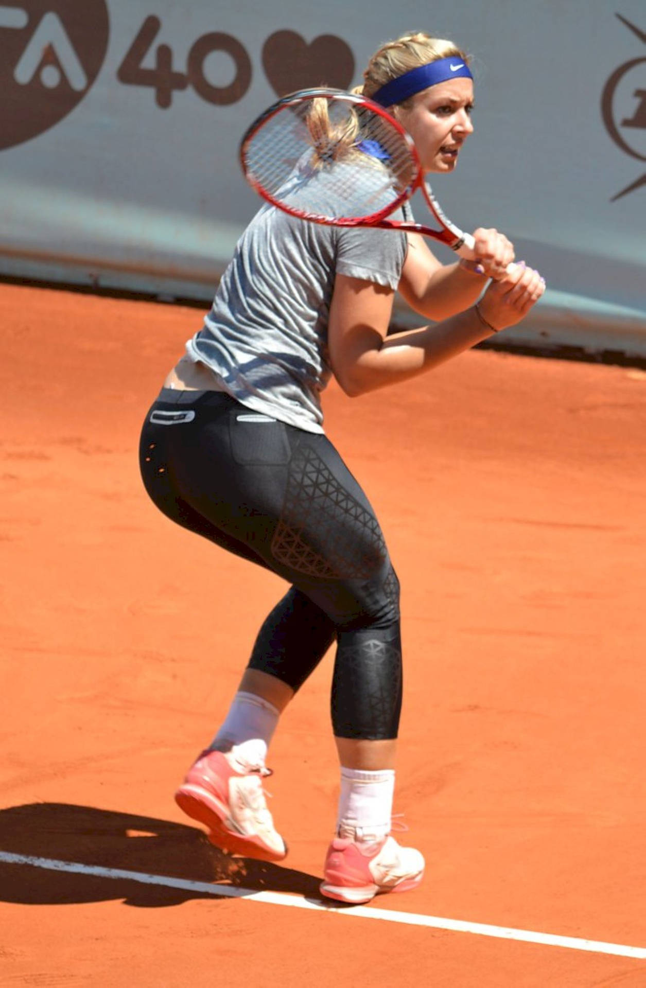 Sabine Lisicki in action on the tennis court Wallpaper