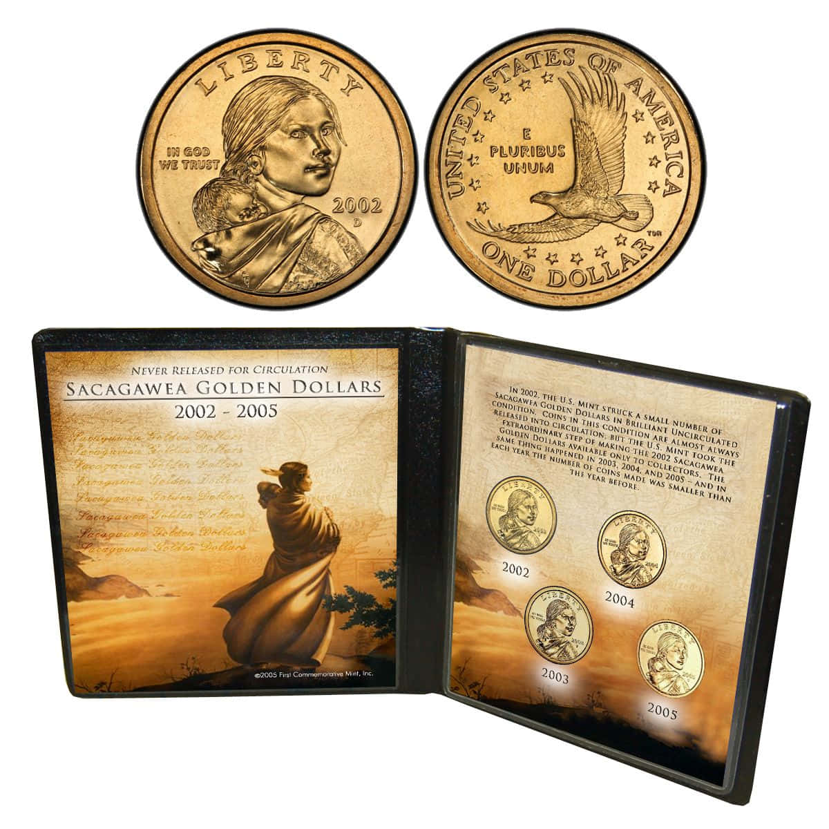 The Usa Indian Proof Set With A Book And A Coin