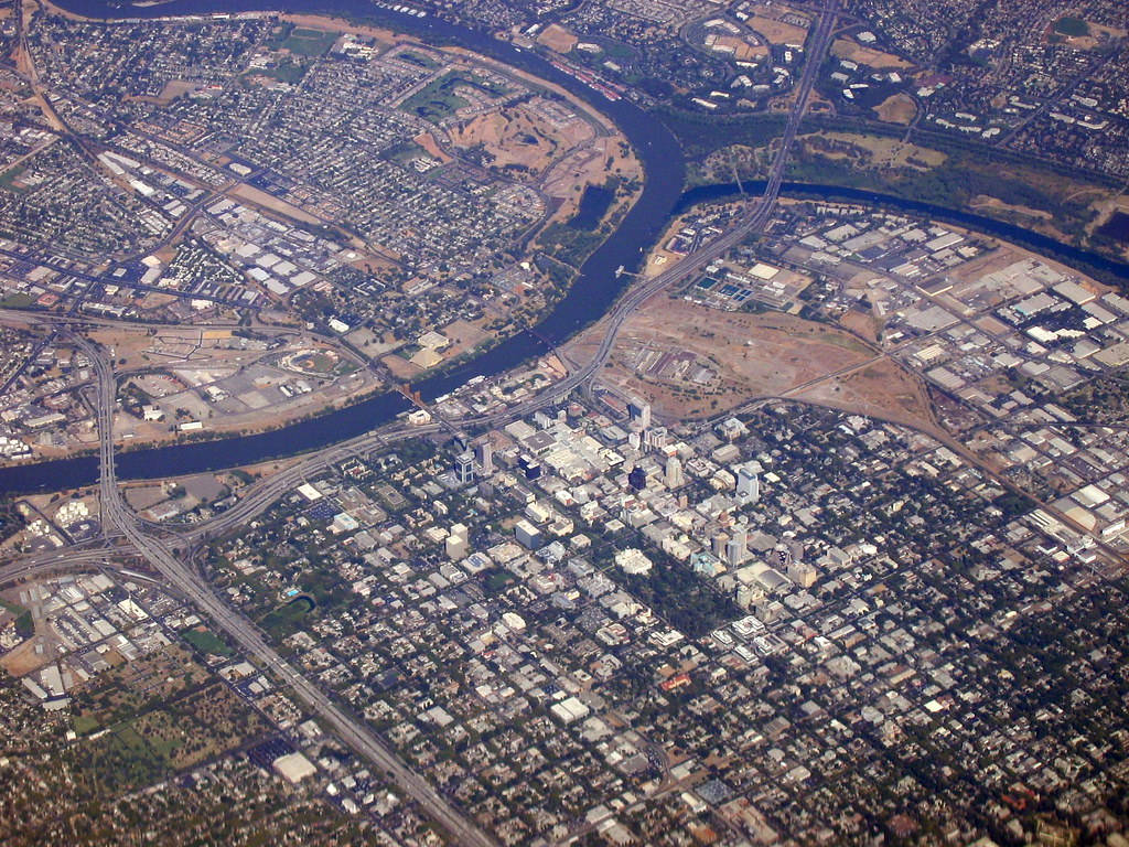 Sacramento California From Above Wallpaper