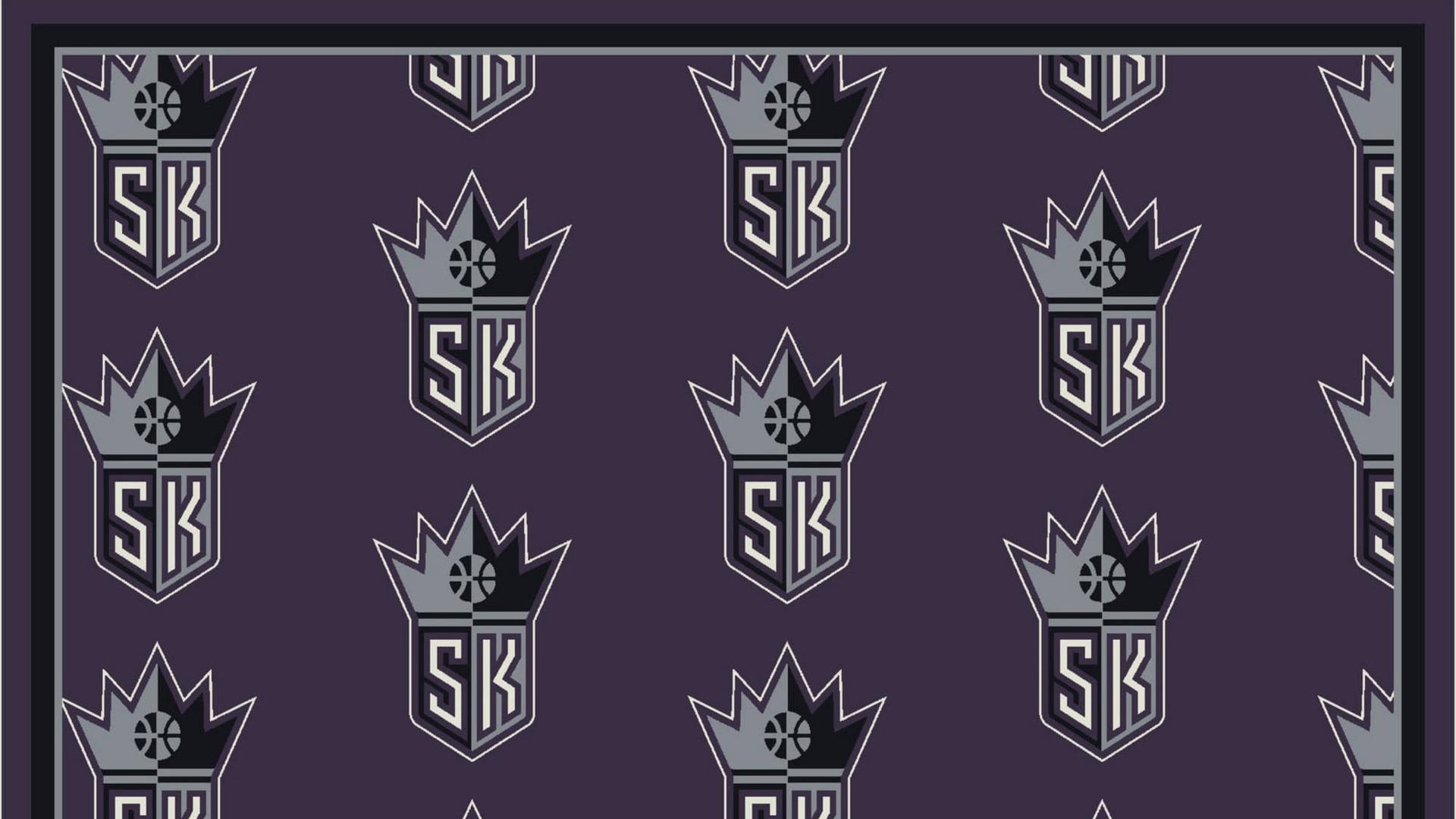 Sacramento Kings Emblem Mønster Wallpaper