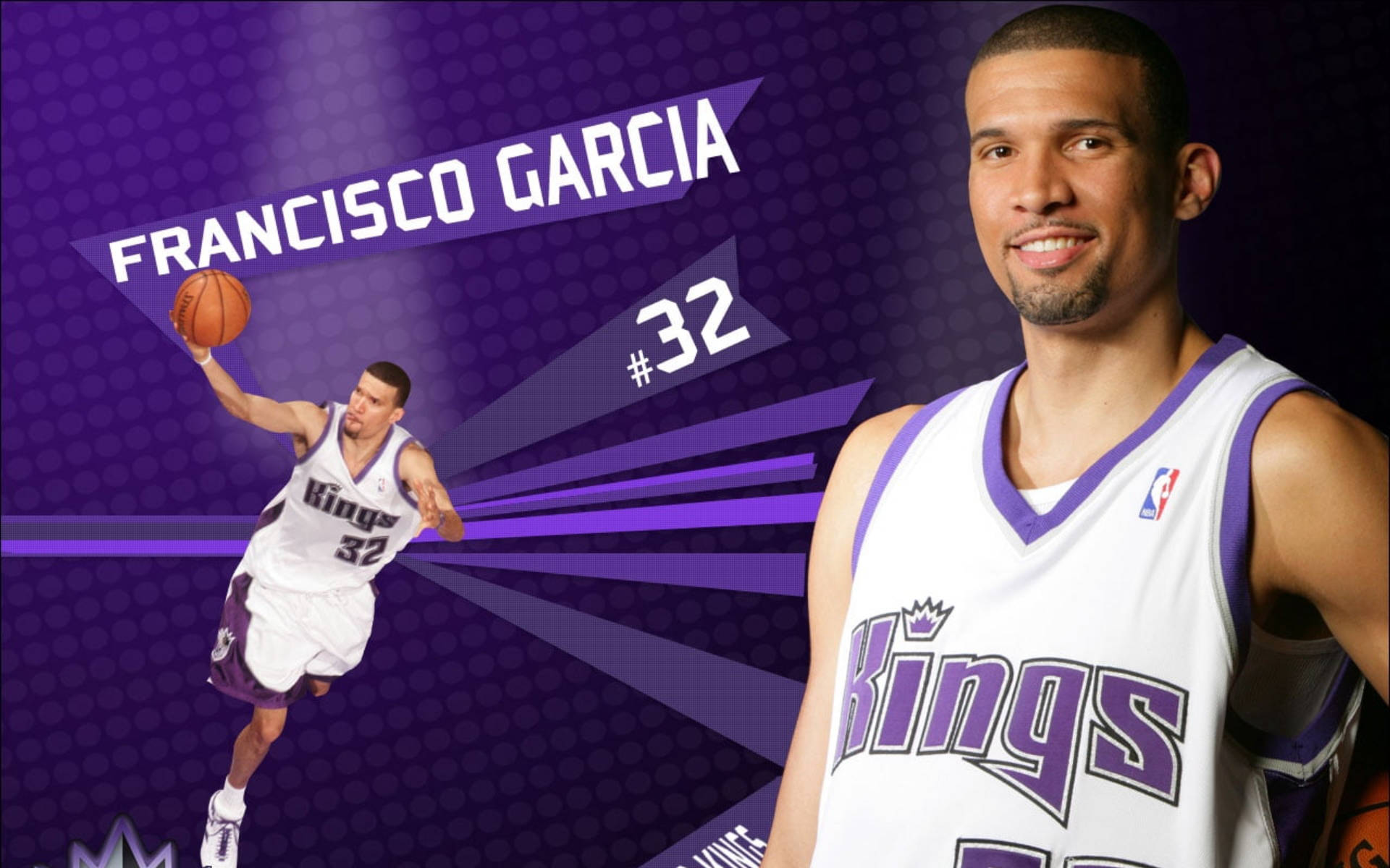 Fondodigital De Francisco García, Jugador De Los Sacramento Kings. Fondo de pantalla