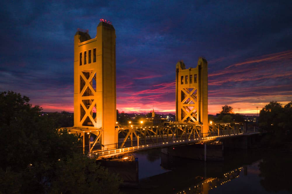 Sacramento Tower Bridge Photography Wallpaper