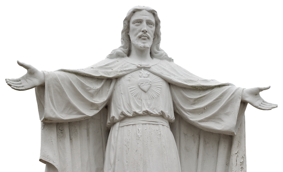 Sacred Heart Jesus Statue.png PNG