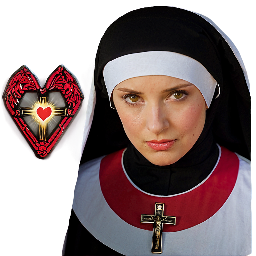 Download Sacred Heart Nun Png 06242024 | Wallpapers.com