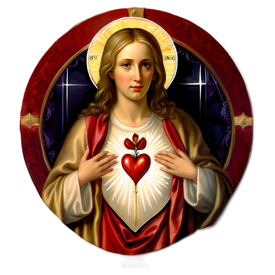 Sacred Heart Religious Art Png 89 PNG