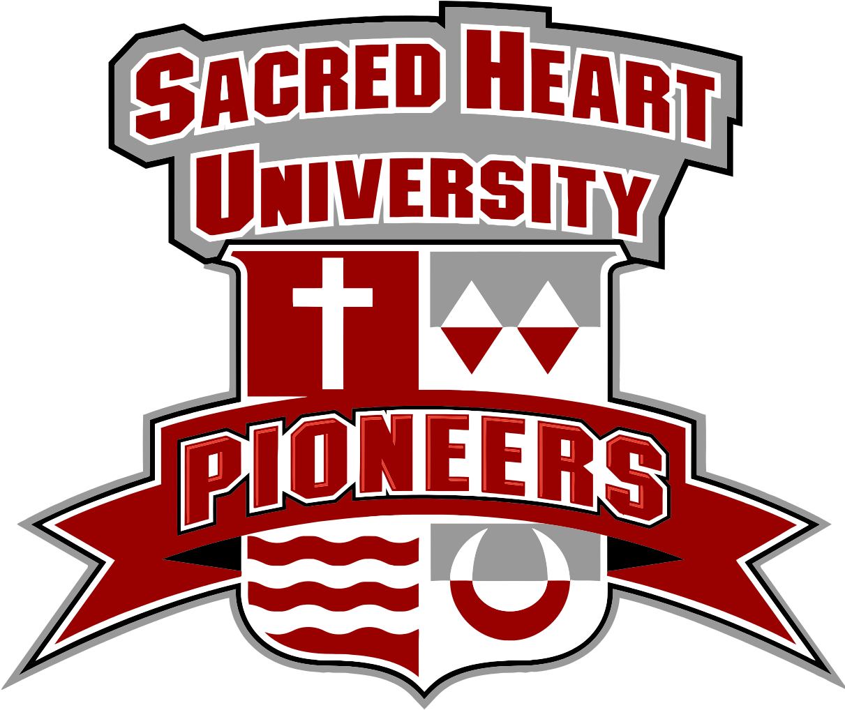 Sacred Heart University Pioneers Logo PNG