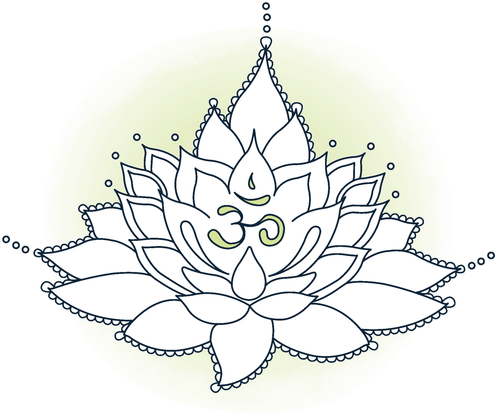Sacred Lotus Om Symbol PNG