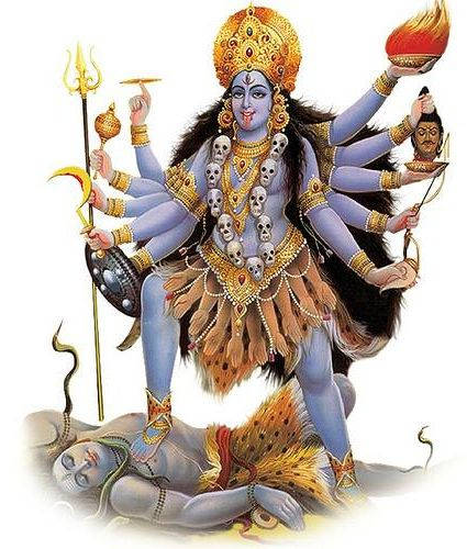 Sacred Representation Of Goddess Kali Wallpaper