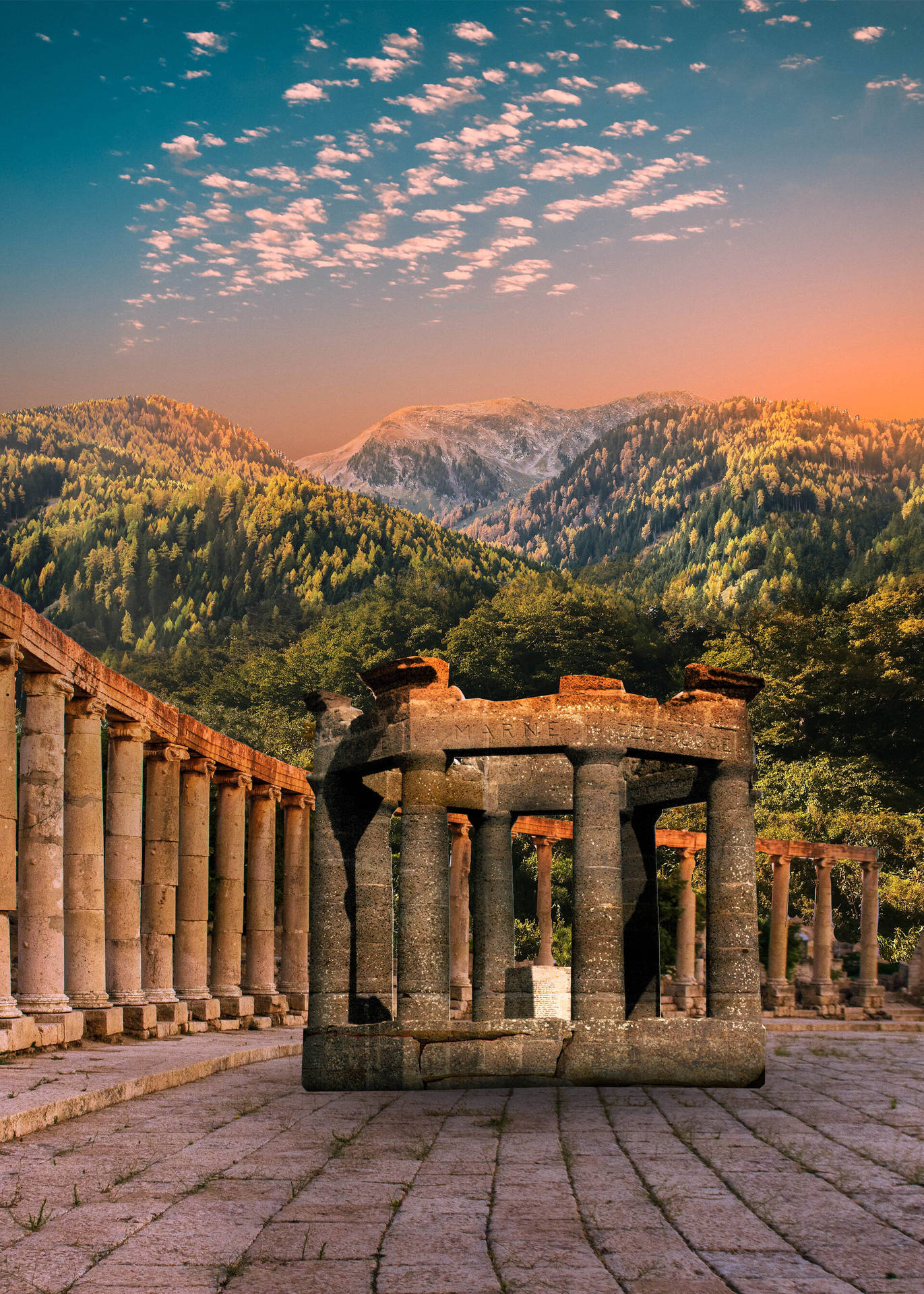 Heiligertempel In Delphi Wallpaper