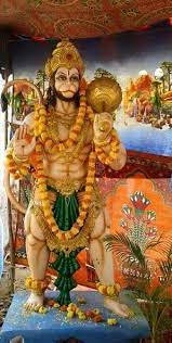 Heilig tråd Hanuman sort tapet Wallpaper
