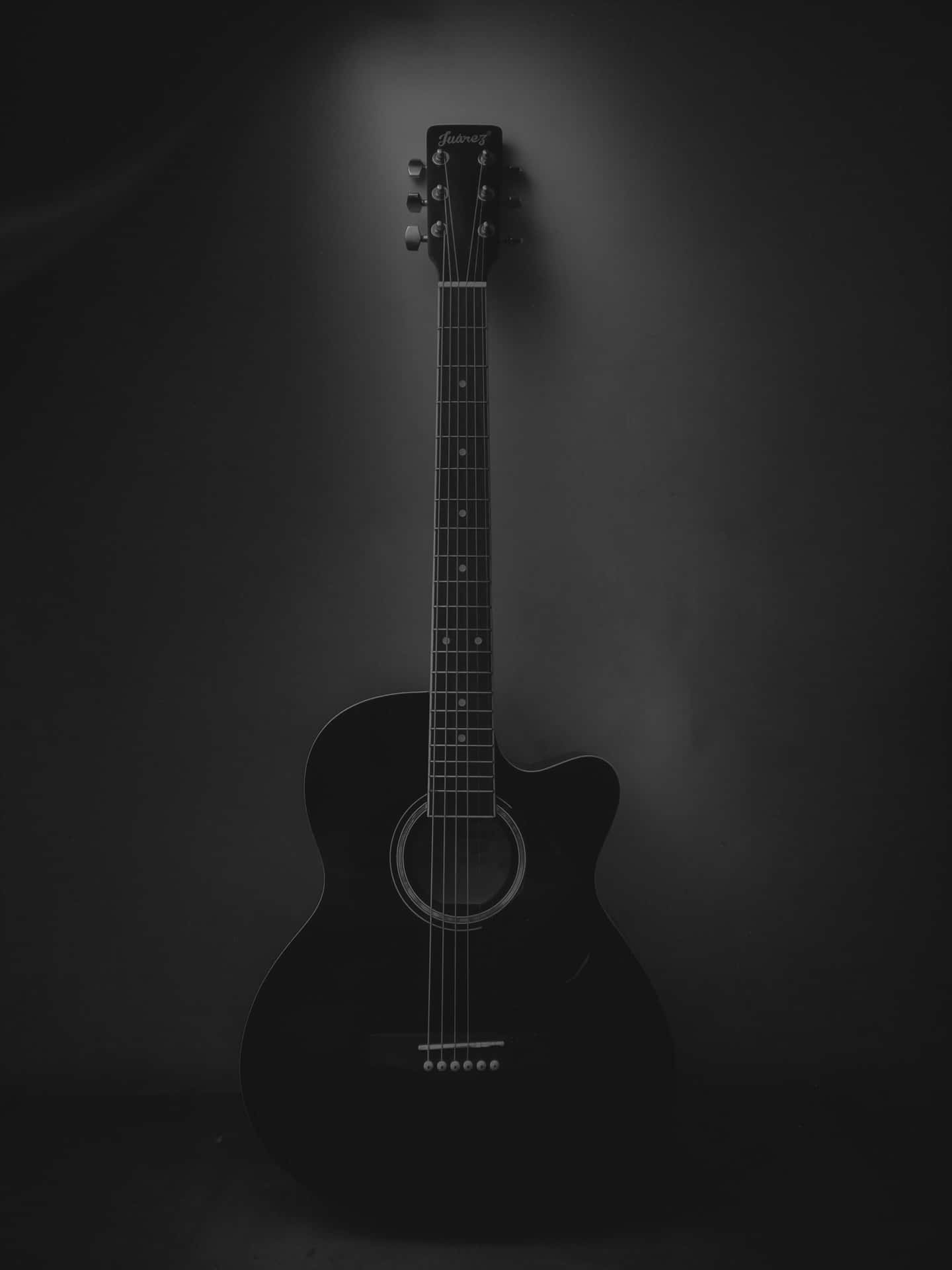 Sad Acoustic Guitar Musical Instrument Wallpaper