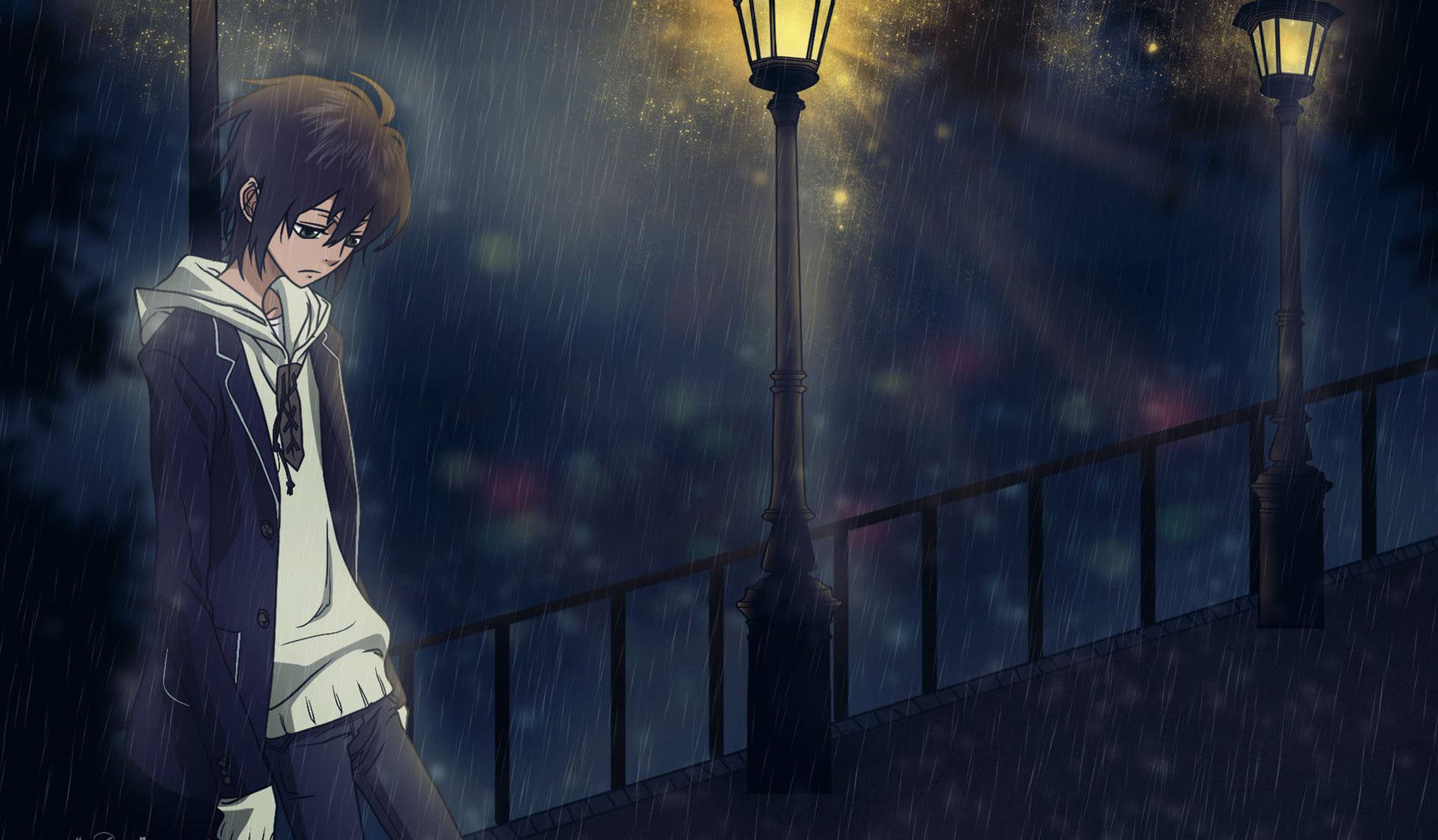 Download Sad Aesthetic Anime Boy Wallpaper 