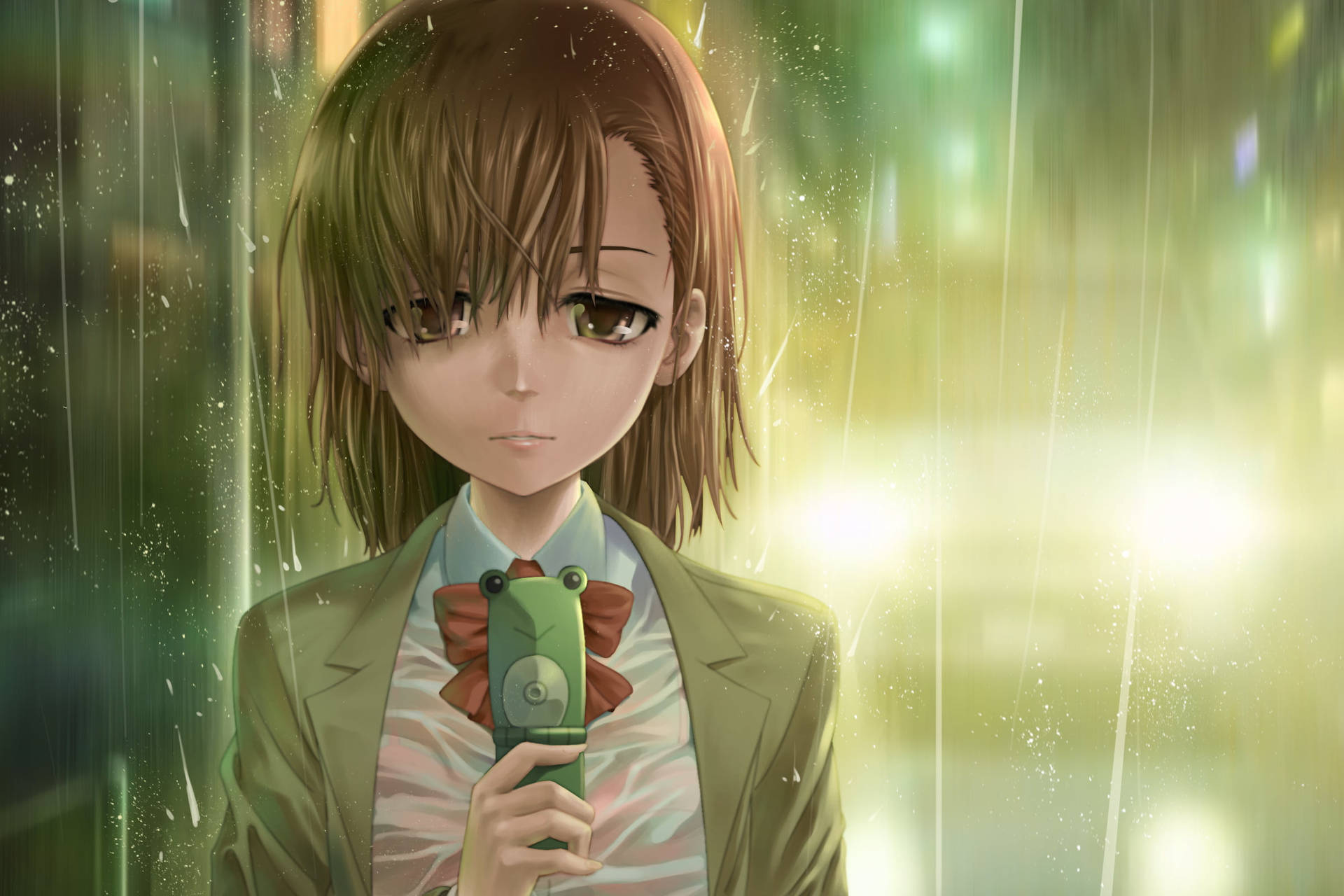 Sad Aesthetic Anime Girl Frog Phone Wallpaper