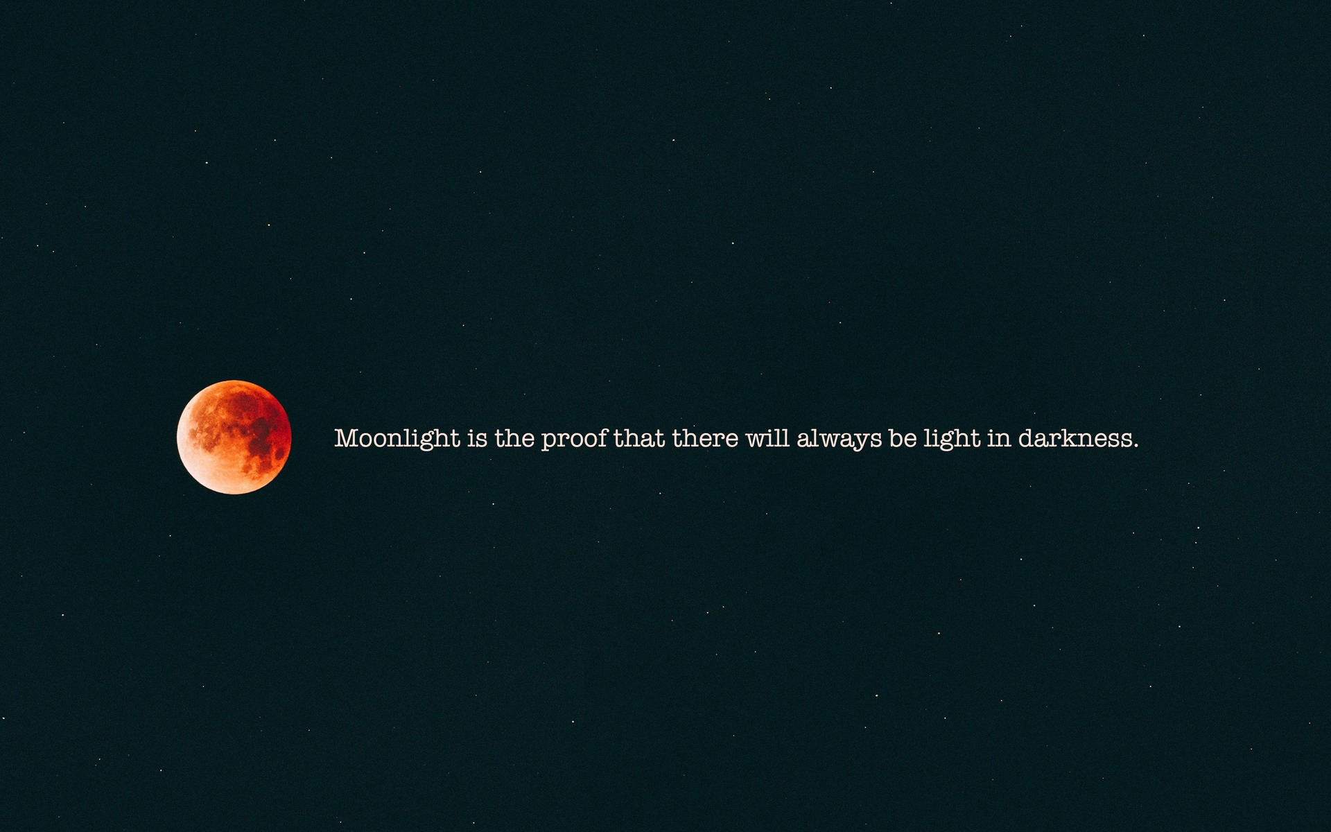 Sad Aesthetic Desktop Moonlight Quotes Wallpaper