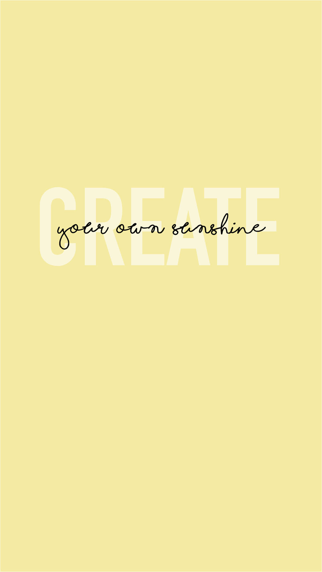 Create Your Own Sunshine Wallpaper