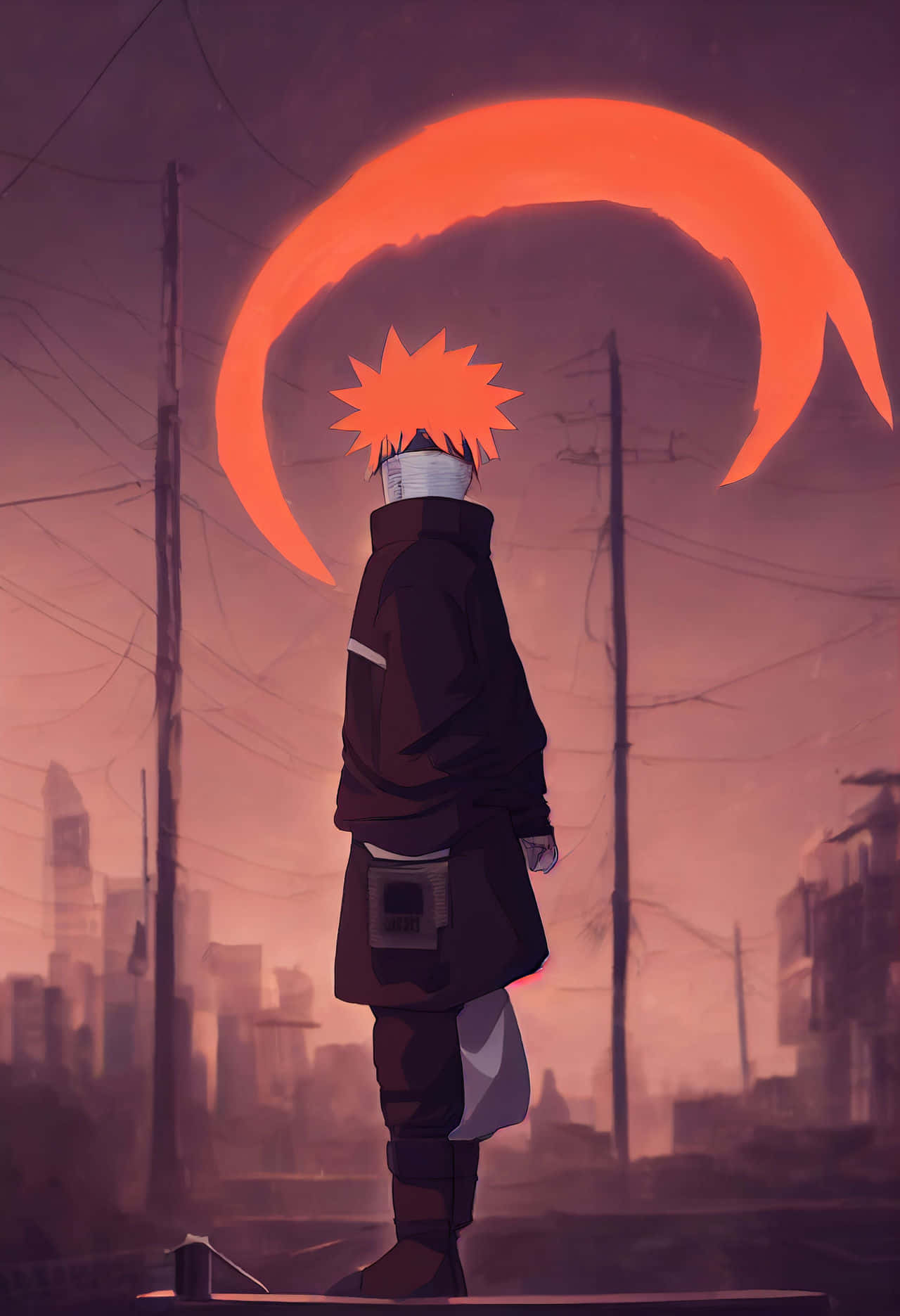 Traurigeästhetische Naruto Ohne Begleiter Wallpaper