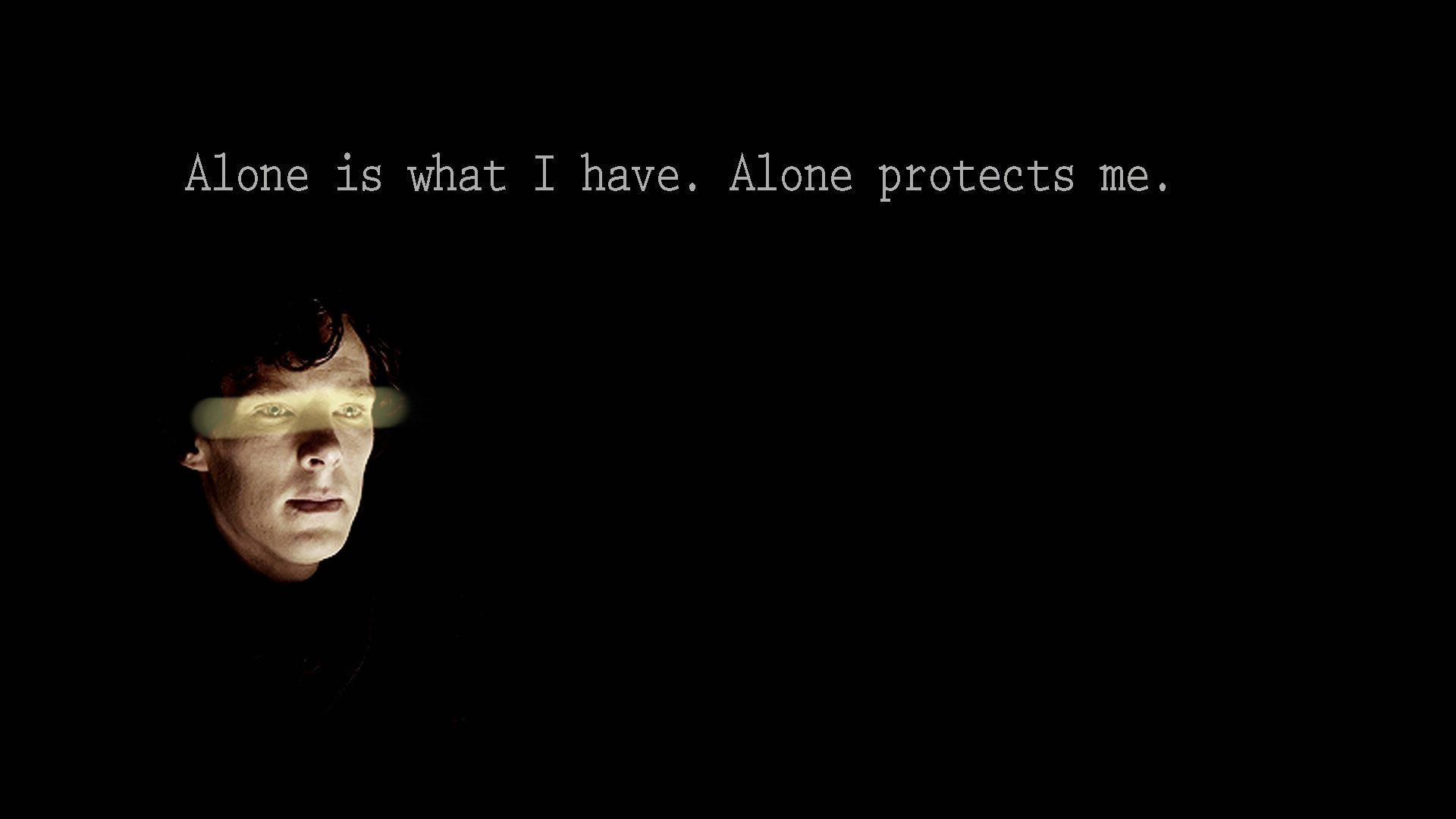 Download Sad Aesthetic Standing Alone Quote Wallpaper 