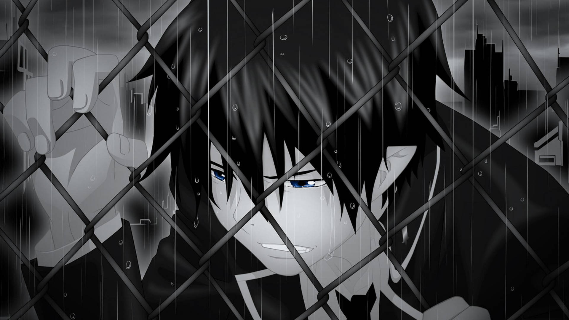 Sad Anime 4k Boy Crying Wallpaper