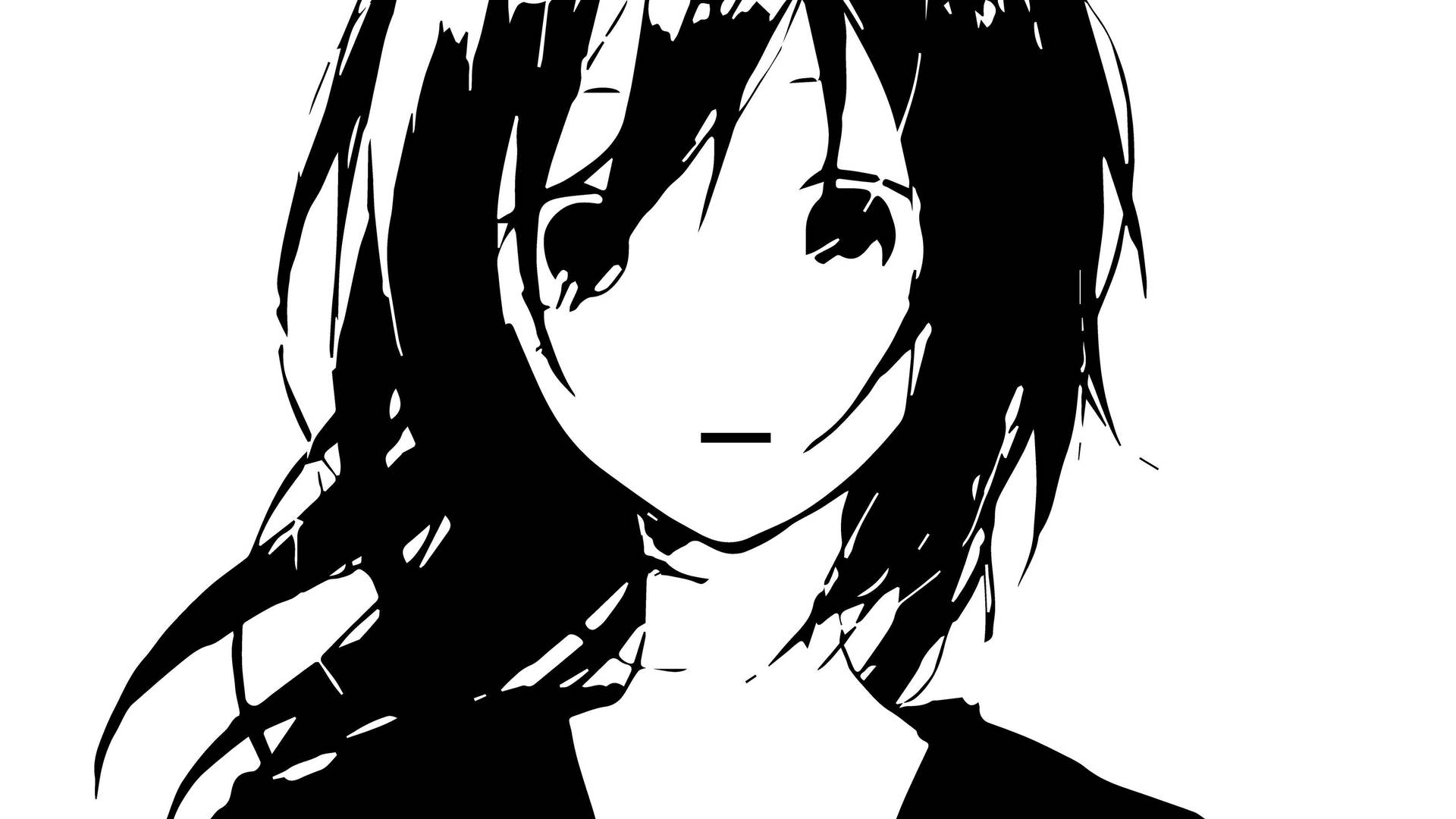 Sad Anime 4k Girl Looking Shocked Wallpaper