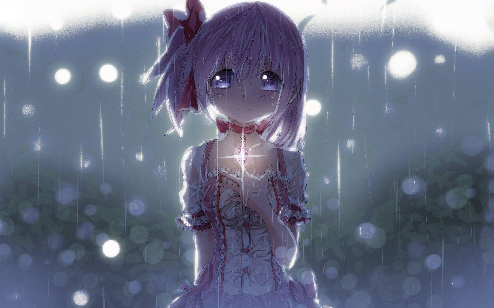 Sad Anime Girl Nightcore Background