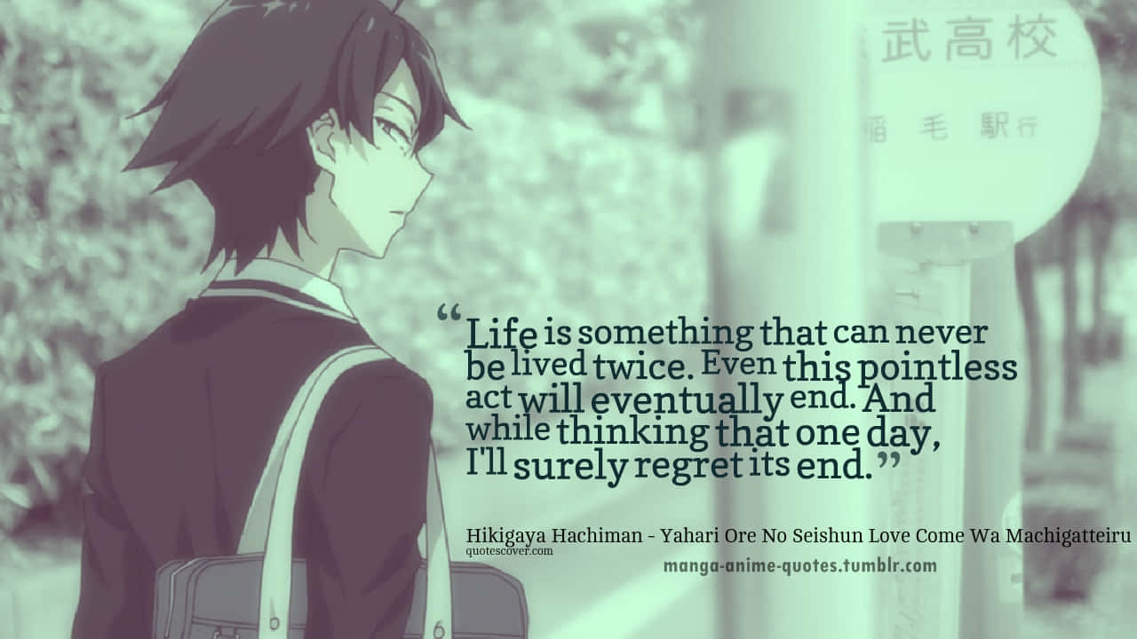 Anime Quote With Pictures Wallpapers  Wallpaper Cave