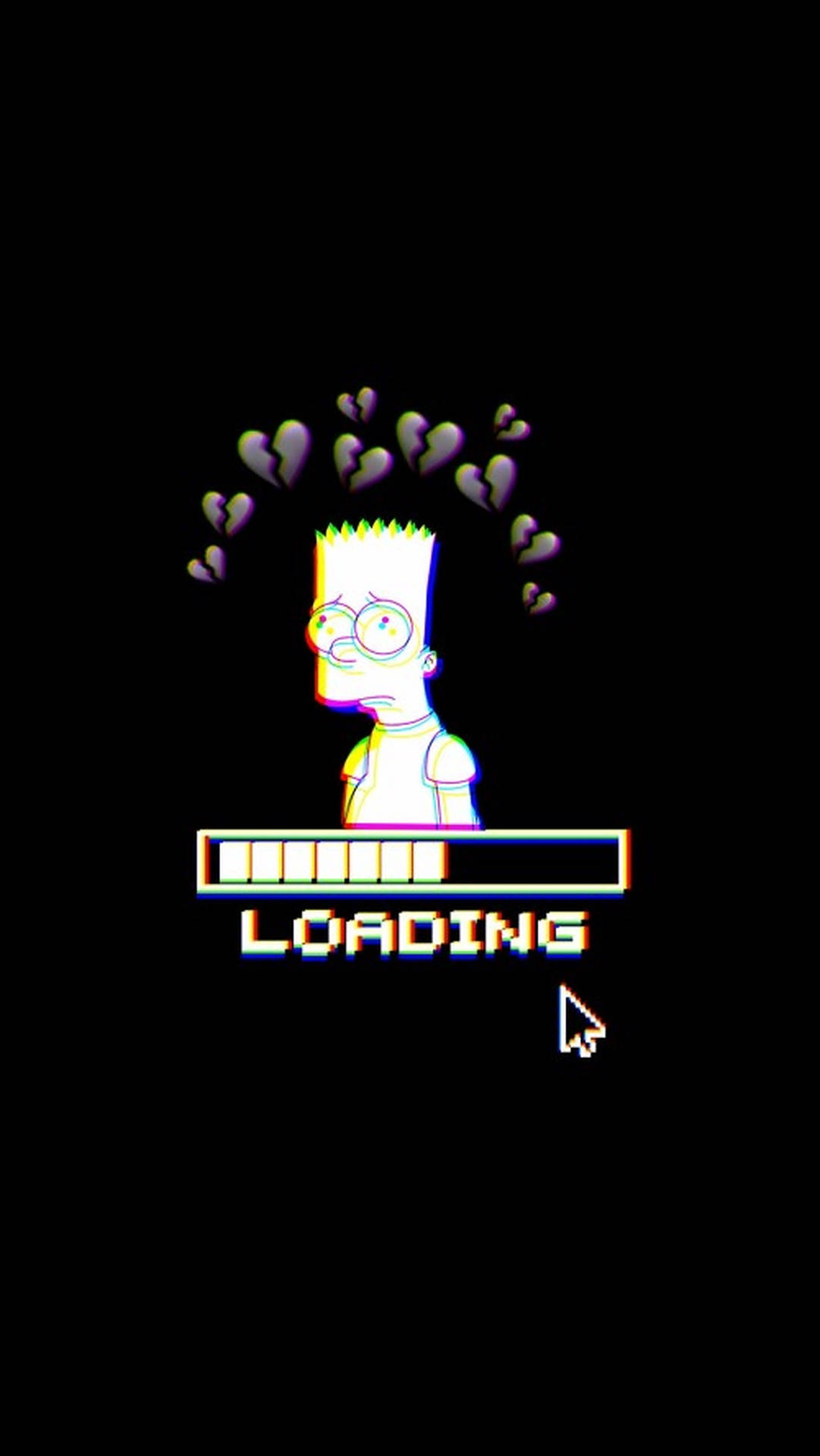 Sad Bart Simpsons Loading Screen Wallpaper