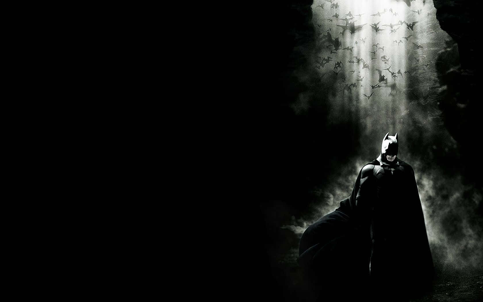 Sad Batman In Dark Shadows Wallpaper