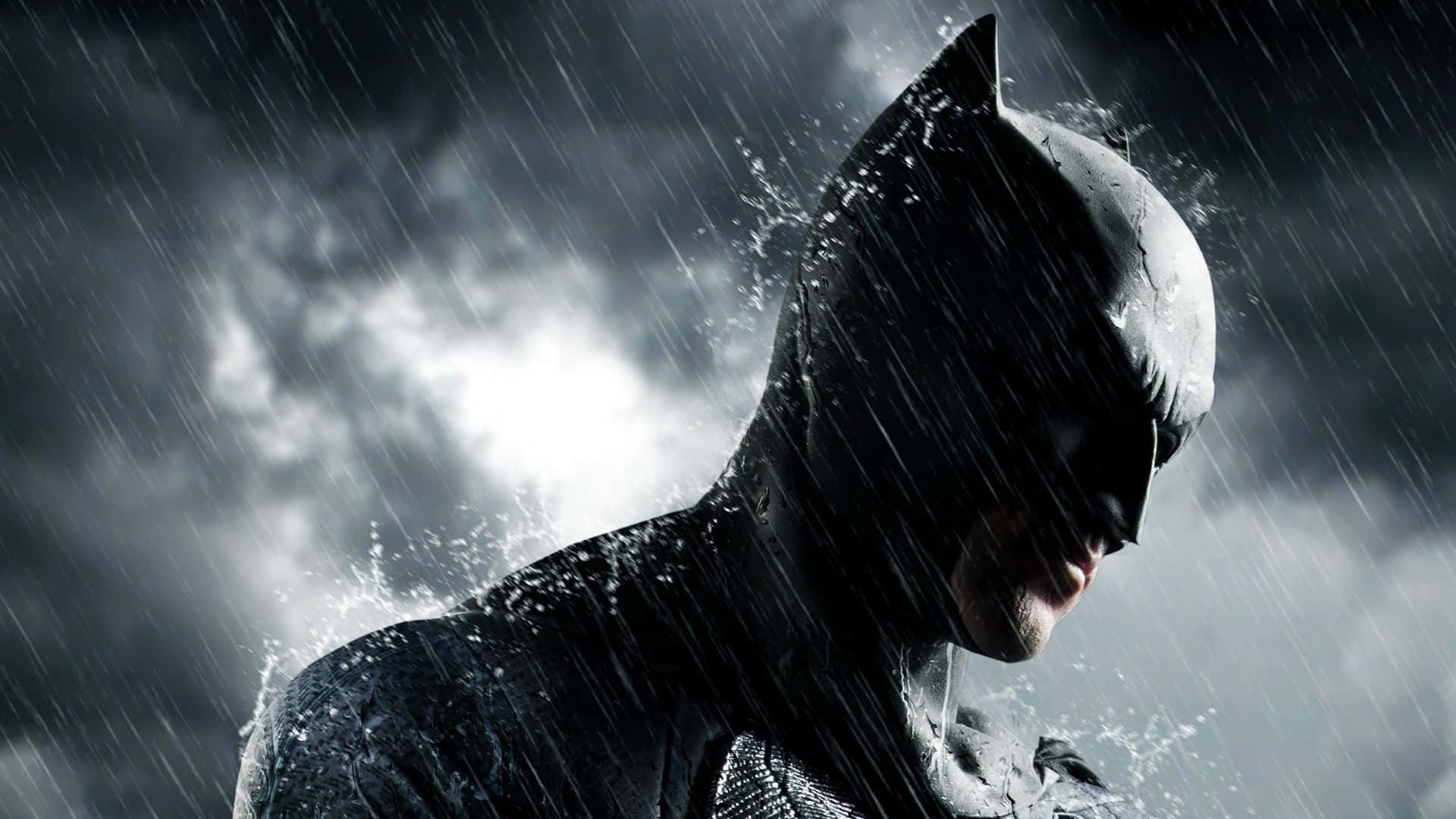 Sad Batman In Rain Wallpaper